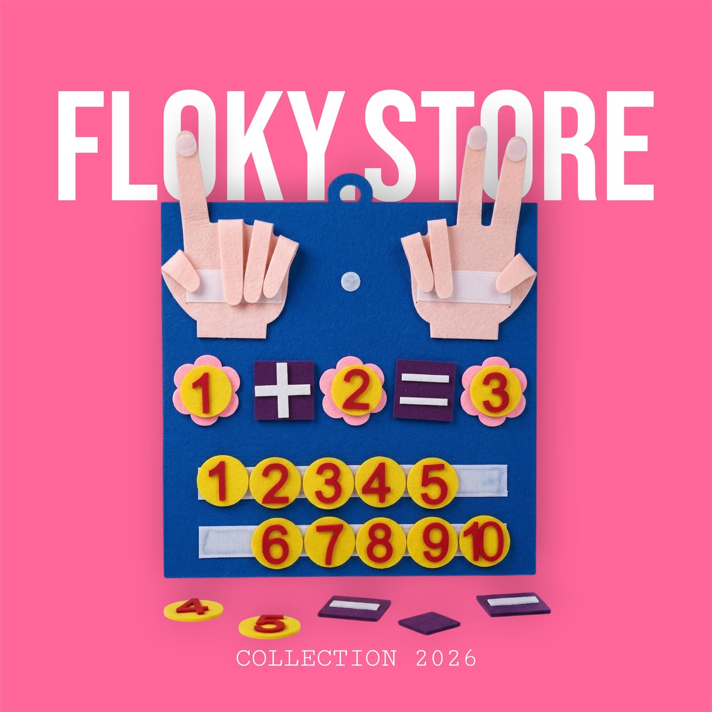 Tableau Magique des Chiffres FLOKY – Jeu Éducatif 3-6 ans