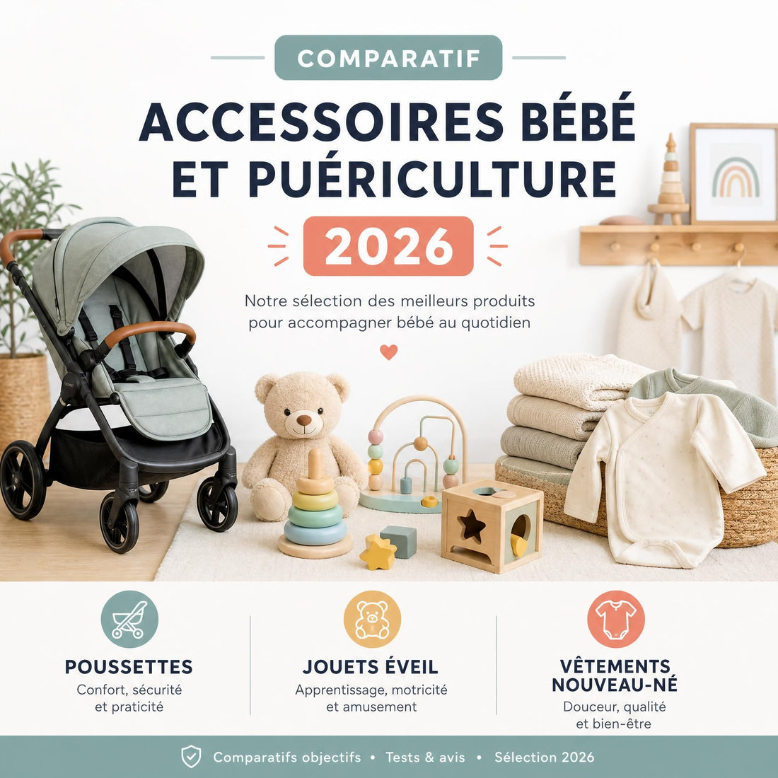 Poussette, vêtements, jouets bébé : le comparatif ultime pour choisir sans se tromper en 2026