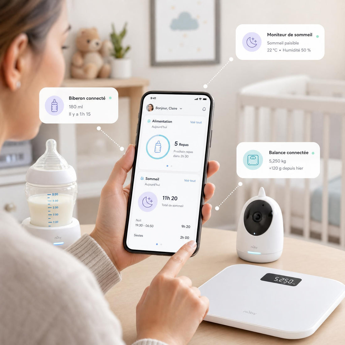 Les meilleurs outils, applications et technologies pour accompagner la santé, l'alimentation et le sommeil de bébé en 2026