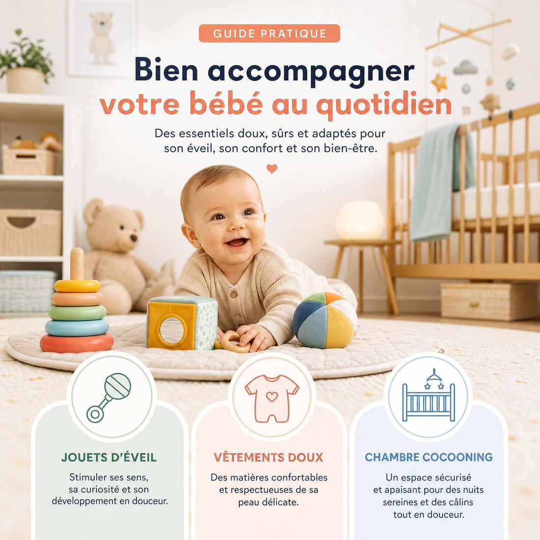 Guide pratique complet : comment bien choisir jouets, vêtements et aménagement pour bébé en 2026