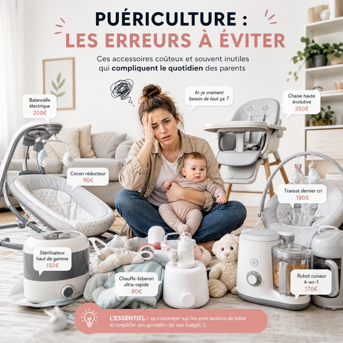 Les 12 erreurs fatales que font les jeunes parents en puériculture (et comment les éviter)