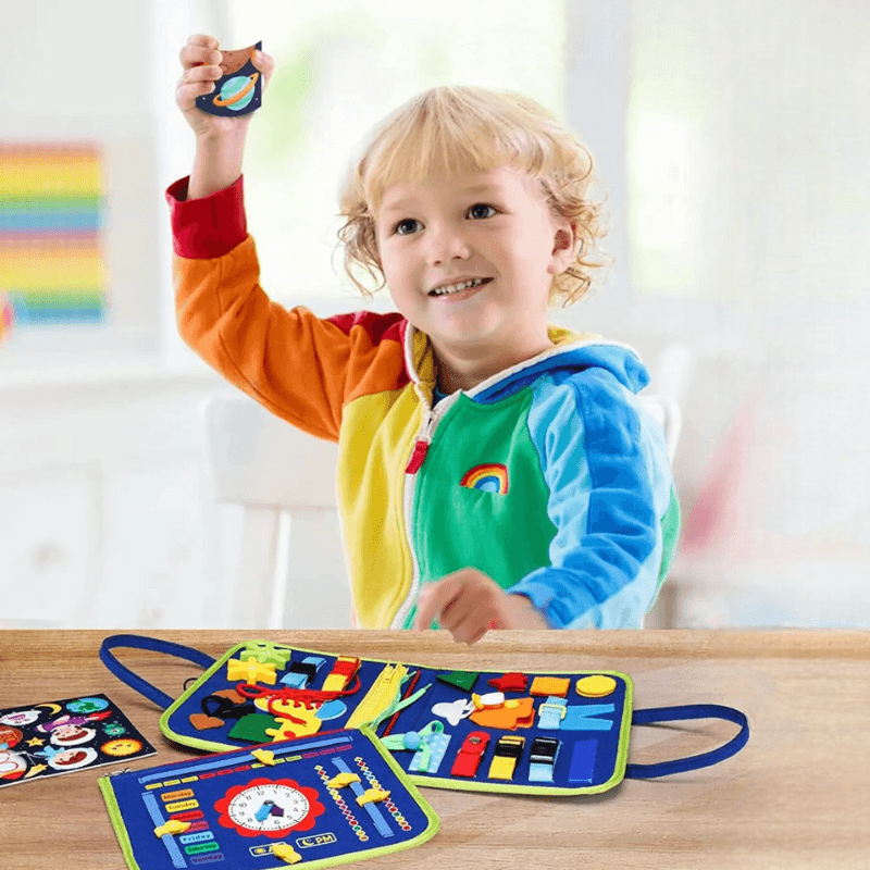 Planche d'Activités Montessori FLOKY – Jouet Éducatif 2-5 ans