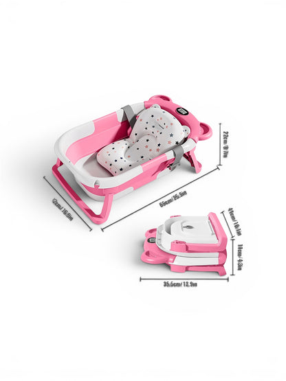 Baignoire Bébé Pliante avec Thermomètre Intégré