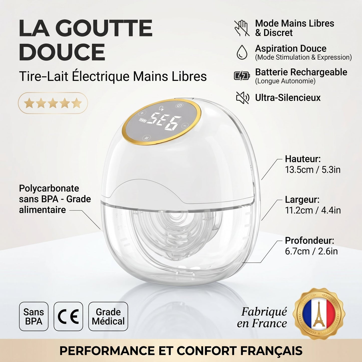 Tire‑lait électrique portable Bébé
