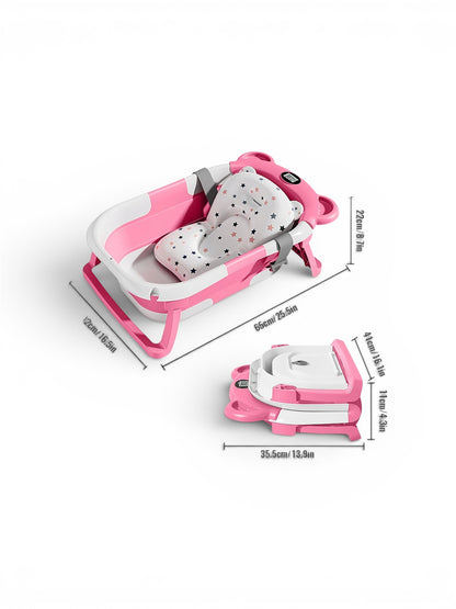 Baignoire Bébé Pliante avec Thermomètre Intégré