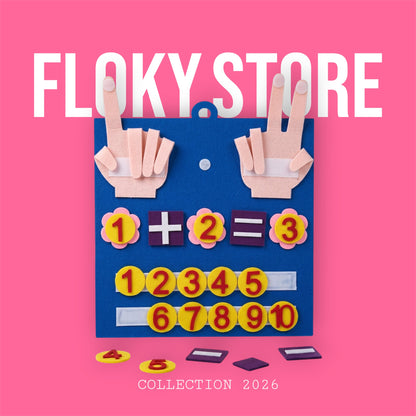 Tableau Magique des Chiffres FLOKY – Jeu Éducatif 3-6 ans