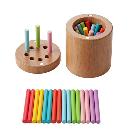 Jouet d'Apprentissage en Bois Montessori FLOKY – Éveil Sensoriel 2-5 ans