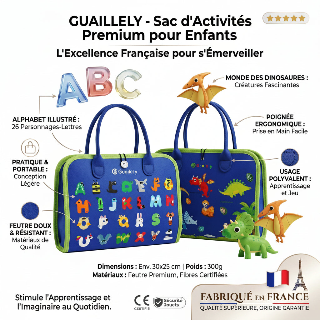 Planche d'Activités Montessori FLOKY – Jouet Éducatif 2-5 ans